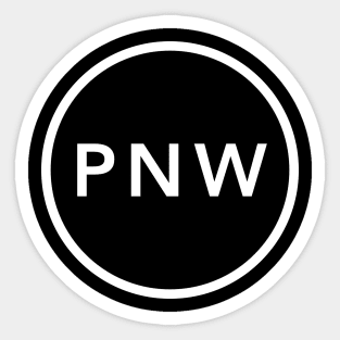 Pacific Northwest PNW Circle Sticker